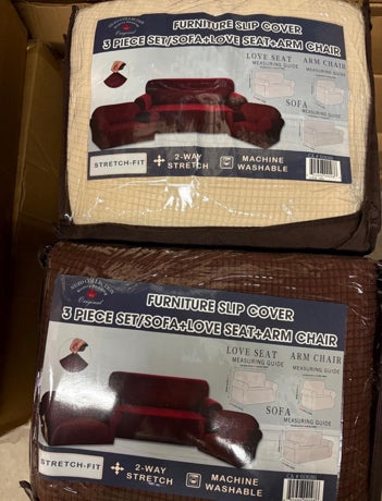 3pc Furniture Slip Cover Set