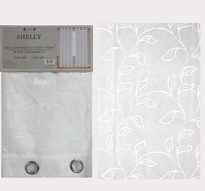 Shelly Sheer Embroidery Curtain
