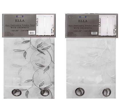 Ella Sheer Embroidery Curtain