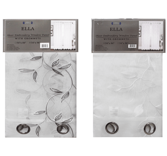 Ella Sheer Embroidery Curtain