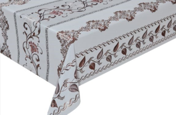 Patterned Plastic Tablecloth