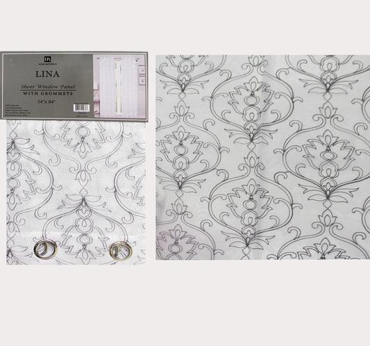 Lina Sheer Embroidery Curtain