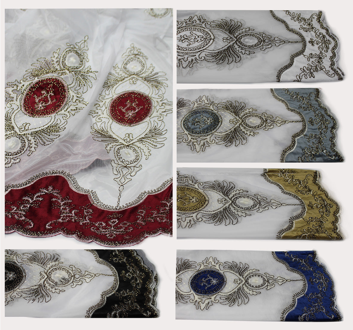 Pearl Sheer Embroidery Curtain