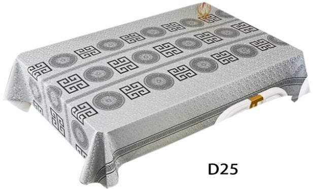 Patterned Plastic Tablecloth