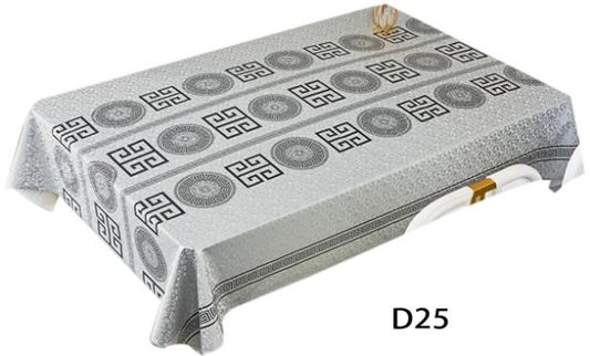 Patterned Plastic Tablecloth