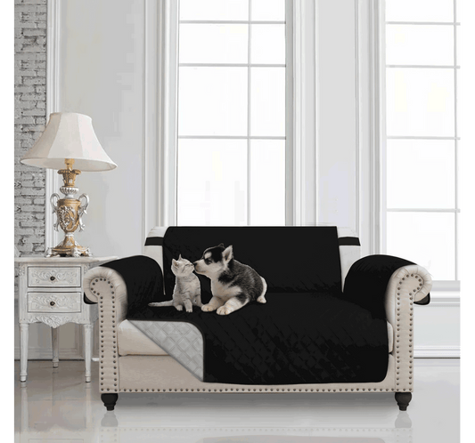 ELASTIC TIE Solid Quilted Furniture Cover
