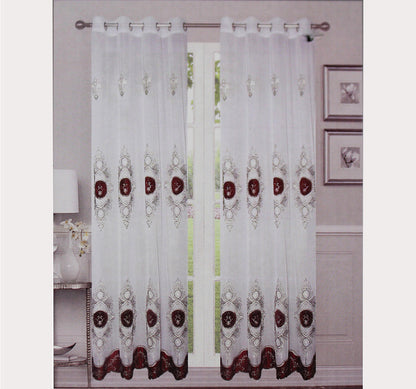 Pearl Sheer Embroidery Curtain
