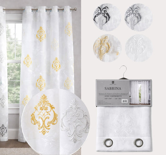 Sabrina Sheer Embroidery Curtain
