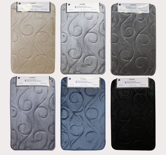 Abbie 1pc Memory Foam Bath Mat